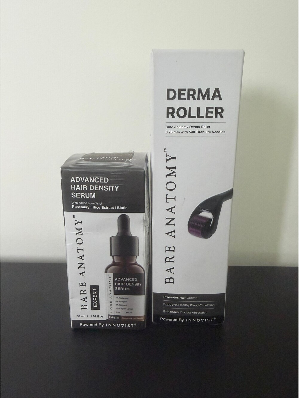 Bare Anatomy Advanced Hair Density Serum and Derma Roller Set